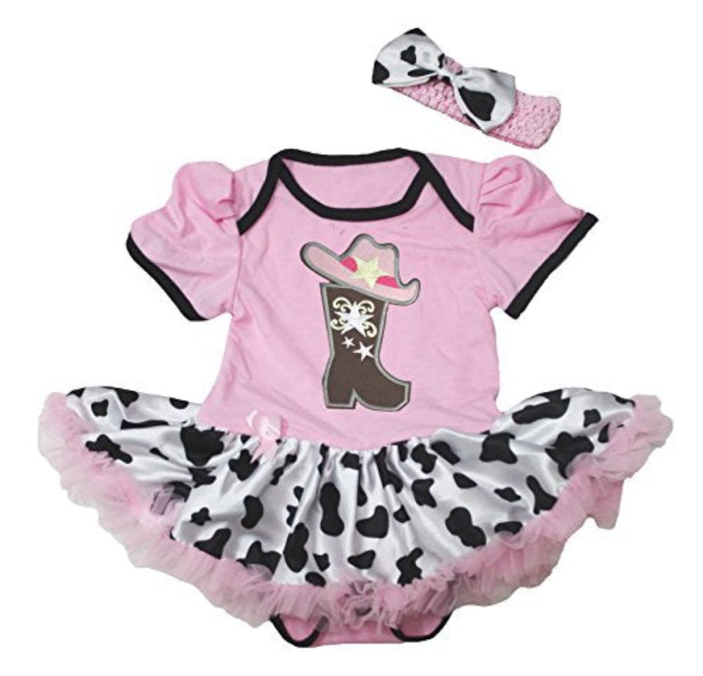 Cowkid Social Cow Print Tutu Set