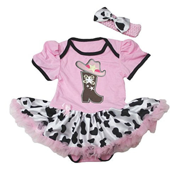 Cowkid Social Cow Print Tutu Set
