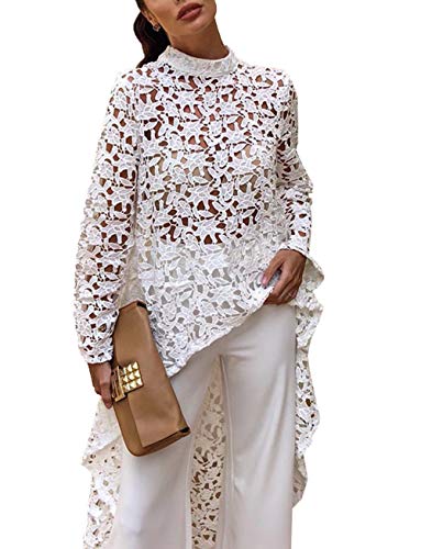 Heavens to Betsy Lace High Low Lace Top 