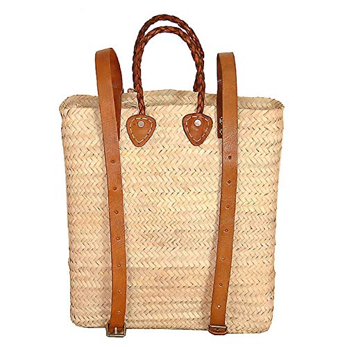 Handmade Backpack Wicker Basket Bag  Strap: Leather-Adjustable – The  Artisan & Company