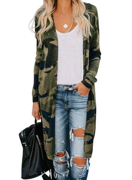Riverbend Camo Cardigan Sweater