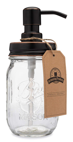 Farmhouse Mason Jar Soap Dispenser
