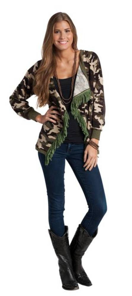 RU Cowgirl Bandera Camo Sweater - Posh Equestrian