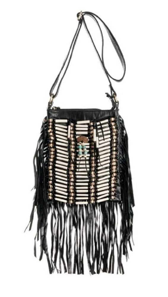 Moda Luxe, Bags, Moda Luxe Fringe Leather Pu Crossbody Shoulder Bag Purse