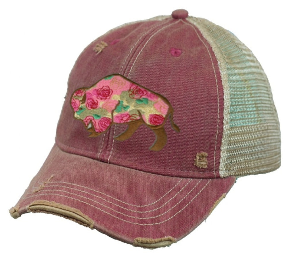 Buffalo Rose Cap by Original Cowgirl Clothing Company  Hat-623