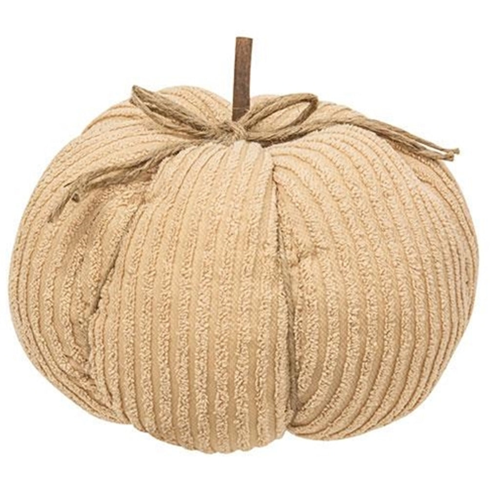 Cream Chenille Pumpkin