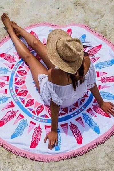Fab Roundie Bohemian Beach Towel in Three Different Styles - Posh Equestrian - 1
