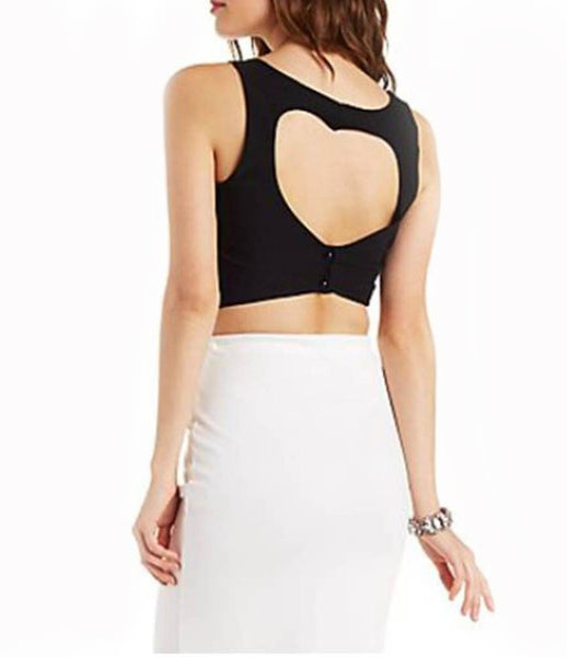 Heart Cut Out Crop Top - Posh Equestrian - 1