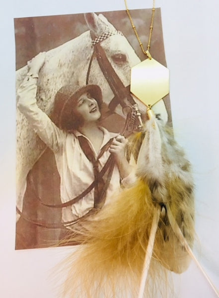 Desert Bird Feather Necklace