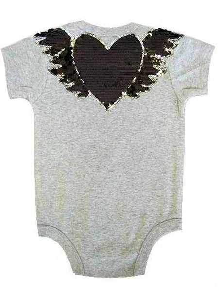 Black Sequin Heart Onesie - Posh Equestrian - 1
