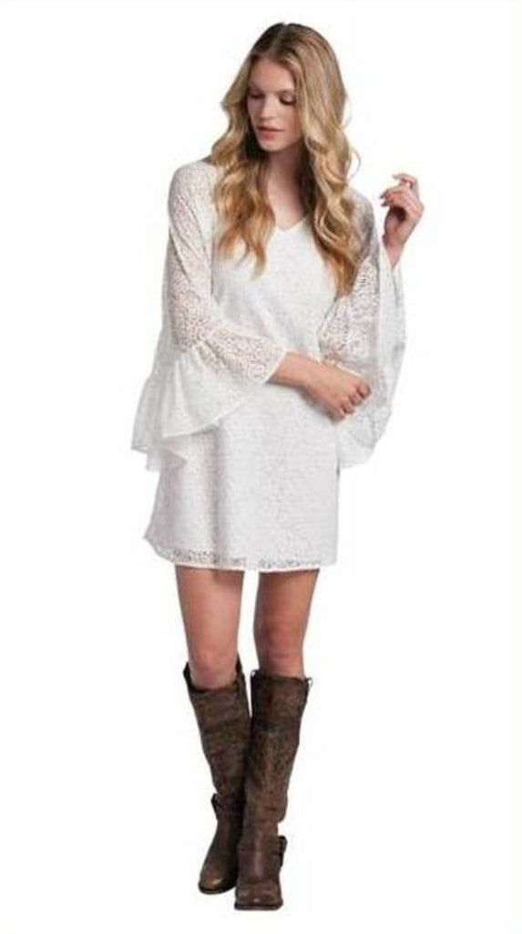 Rancho Estancia Wynona White Lace Dress - Posh Equestrian