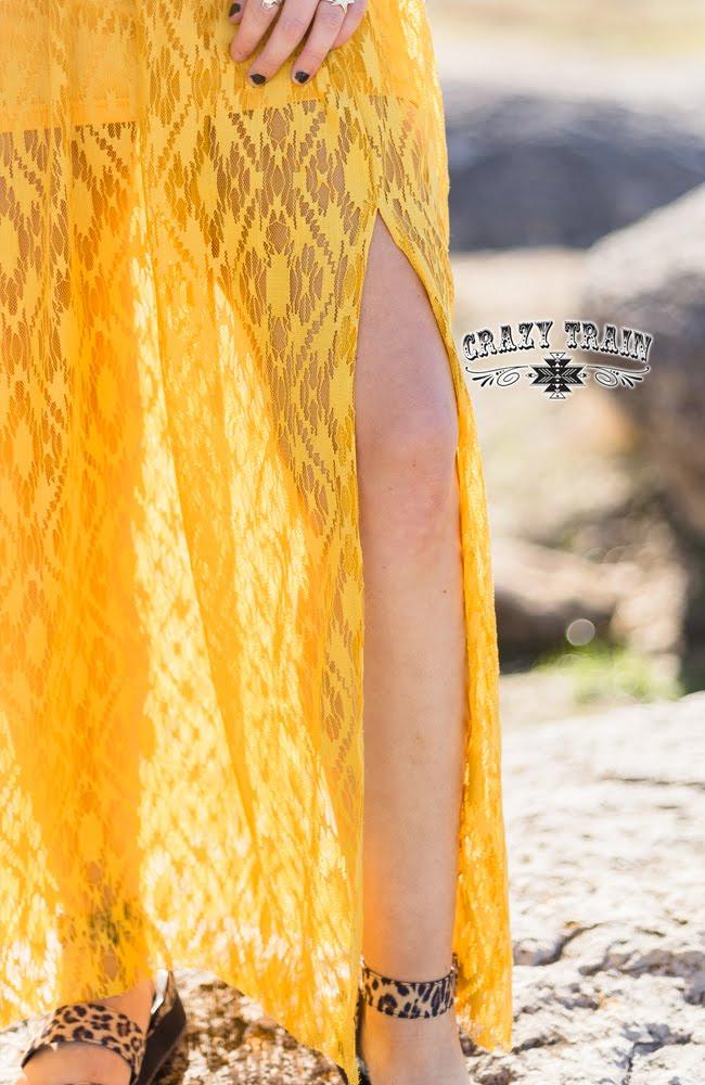 Mustard Rayanne Maxi Dress by Crazy Train Mustard Rayanne Maxi Dress by Crazy Train