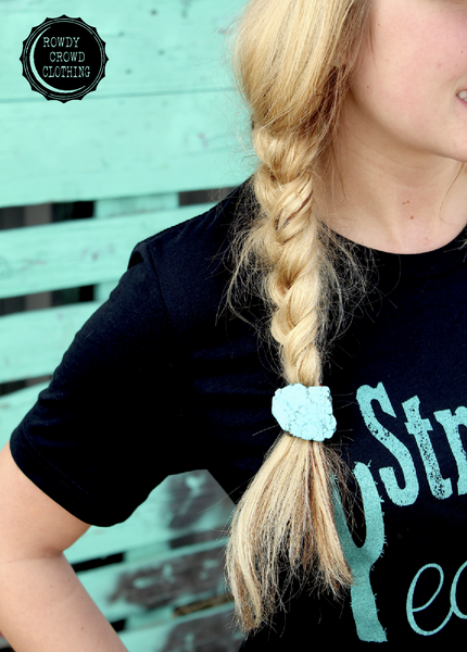 Turquoise Slab Ponytail