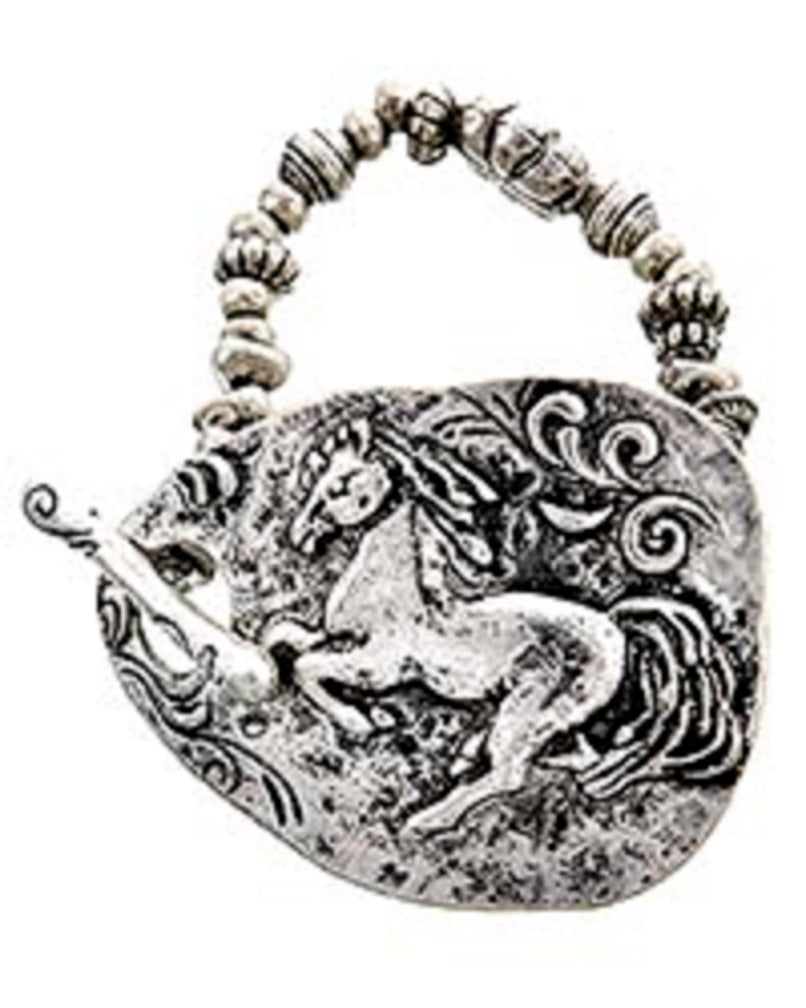 Silver Tone Equestrian Bracelet
