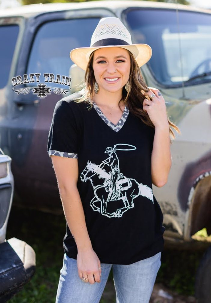 Stay Cool Cowboy Top by Crazy Train