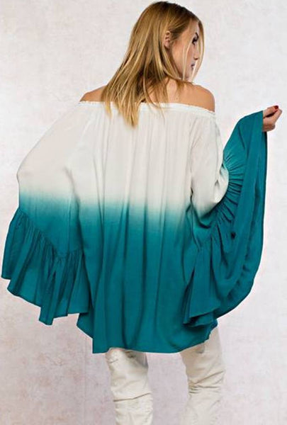 Turquoise Ombre Tunic Top - Posh Equestrian - 1