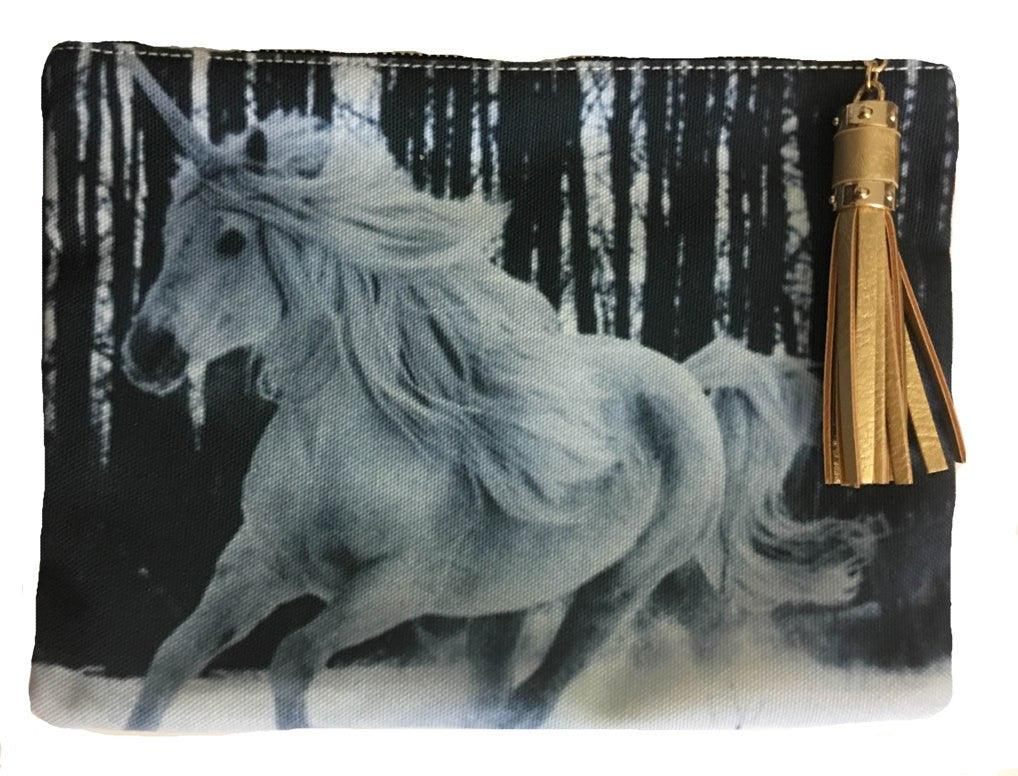 Unicorn Equestrian Horse Clutch Purse 