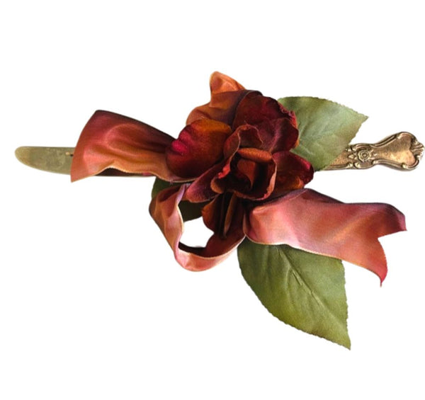 Handcrafted Upcycled Vintage Shabby Chic Flower Letter Opener