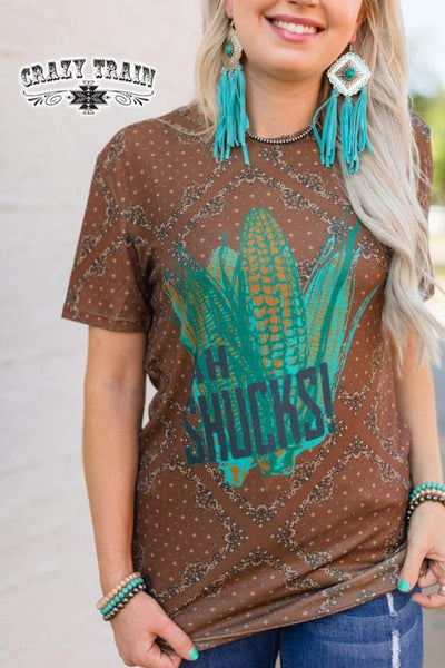 Ah Shucks Tee by Crazy Train