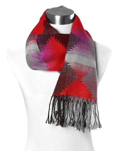 Black and Red Aztec Tribal Scarf