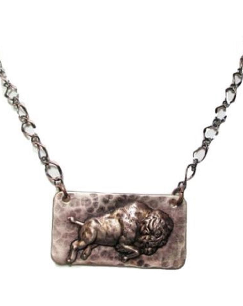 Brass Buffalo Bar Necklace