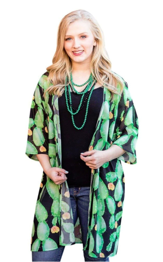 Cactus Makes Perfect Kimono