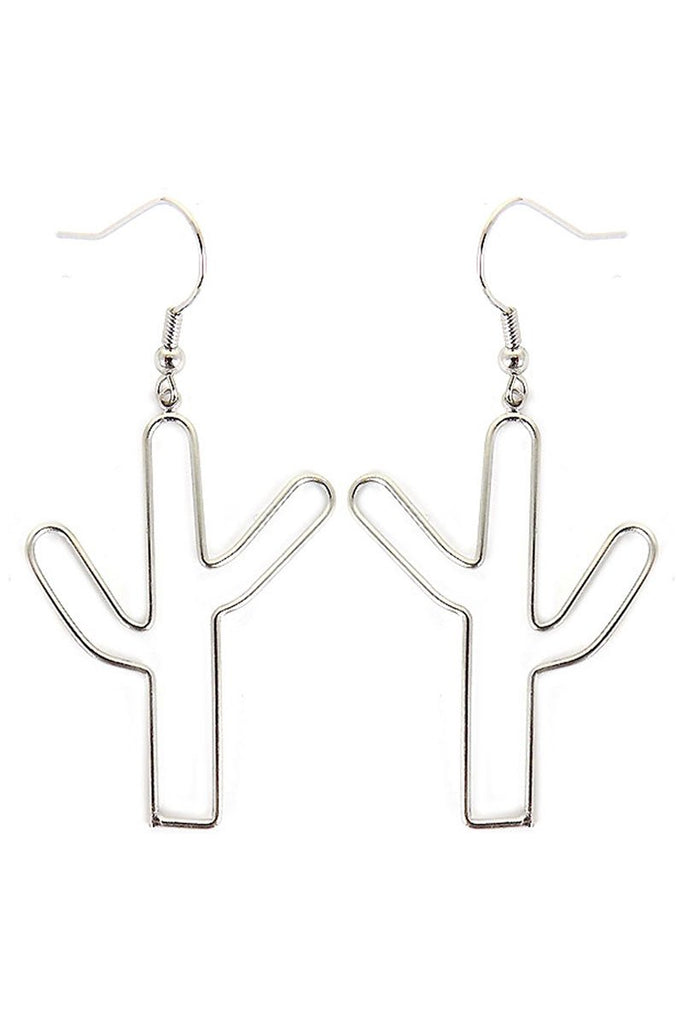 Wire Cactus Earrings