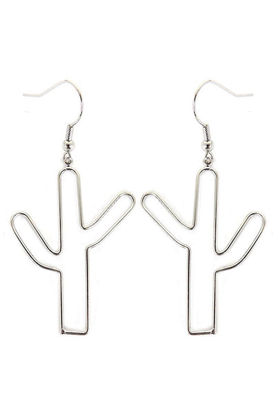 Wire Cactus Earrings