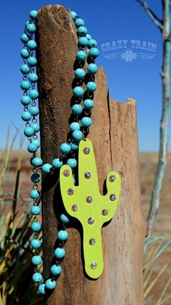 Cactus Kate Necklace from Crazy Train - Posh Equestrian