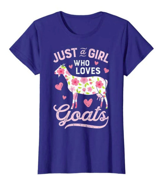 Just a Girl Who Loves Goats Tee