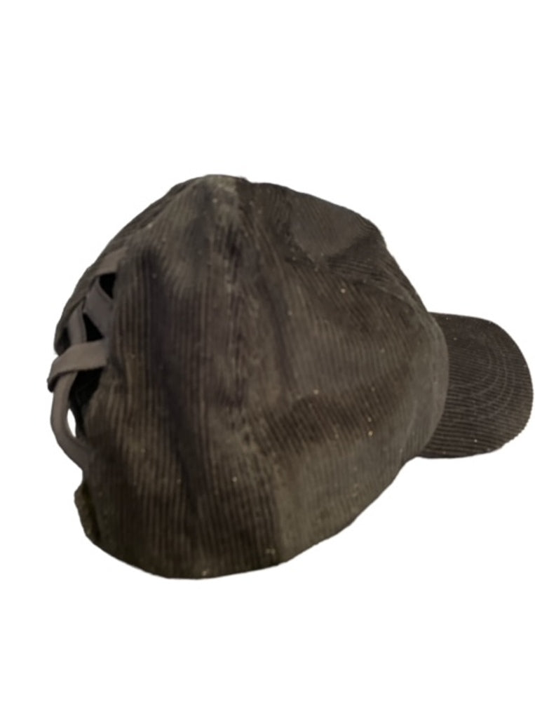 LV Corduroy Baseball Cap - Black