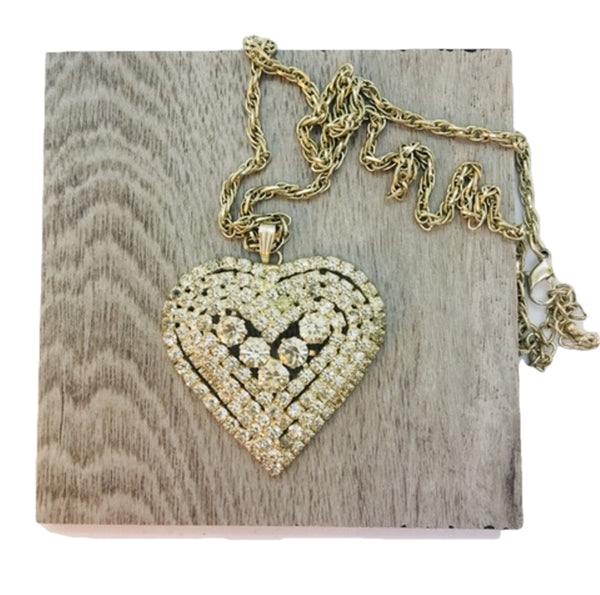 Love You Forever Rhinestone Necklace