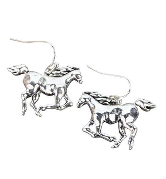 Off We Go! Running Horse Earrings
