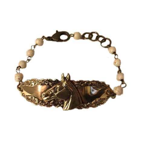 Horse Head Equestrian Cowgirl Bracelet