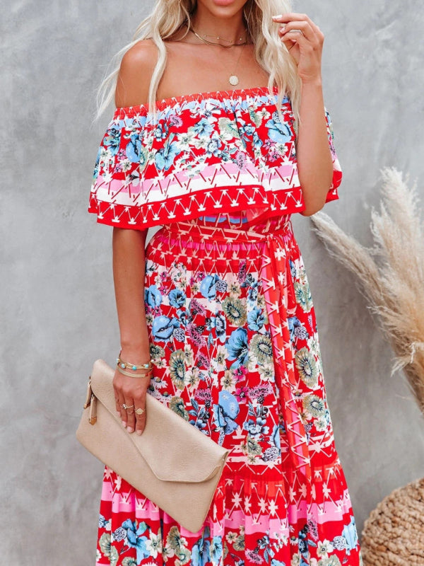 Dahlia Embroidered Floral Off-the-Shoulder Maxi Dress Dahlia Embroidered Floral Off-the-Shoulder Maxi Dress