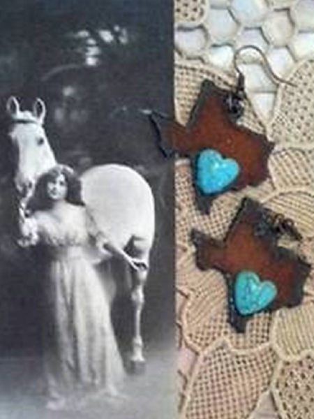 Lone Star State Texas Cowgirl Western Earrings