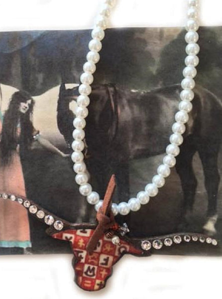 Stunning Longhorn Handcrafted Necklace
