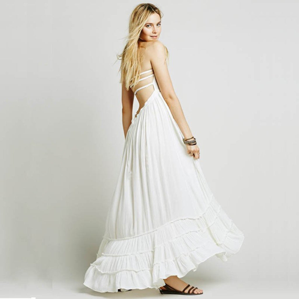 gorgeous summer maxi dresses ANRABESS Womens 1/2 Sleeve Beach Wedding Guest Maxi Dresses 2026 Summer Wrap V Neck Boho Floral Flowy Slit Long Dresses Black Small at Amazon Women's Clothing store