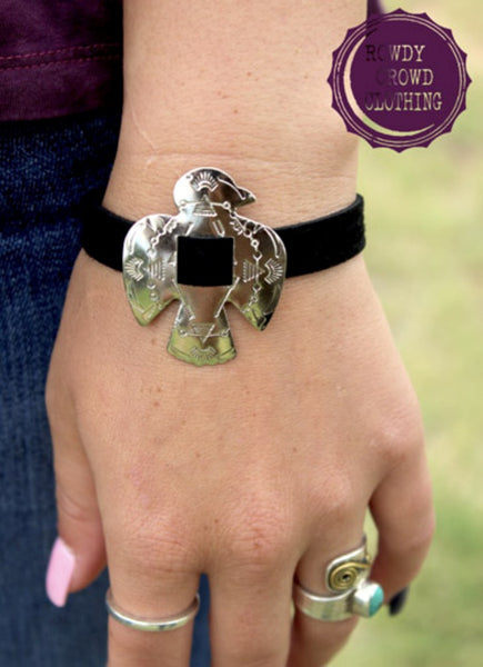 Fancy Phoenix Suede Bracelet by Rowdy Crowd