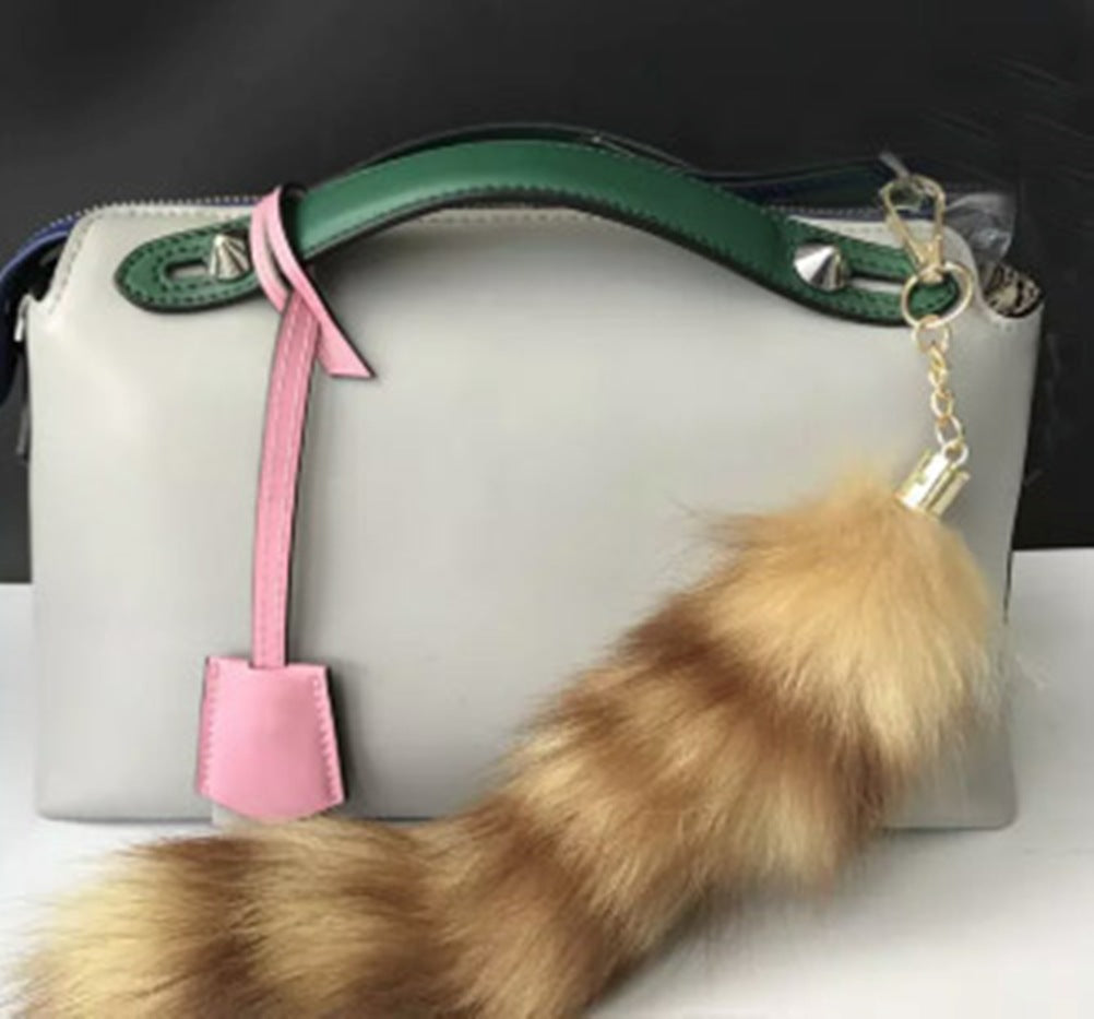 Raccoon Tail Keychain