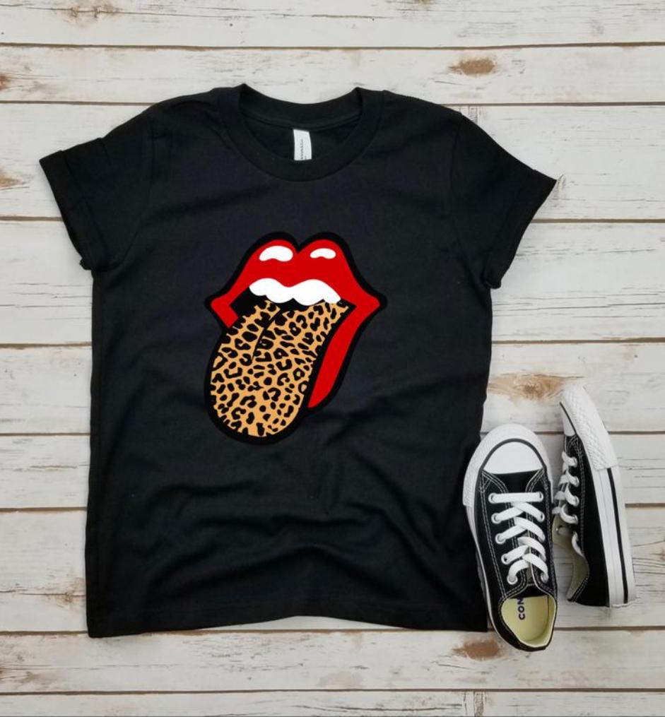 Rolling Stones Leopard Tongue Tee for Kids - Main Image