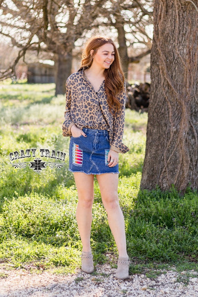 Lollipop Serape Skirt by Crazy Train 