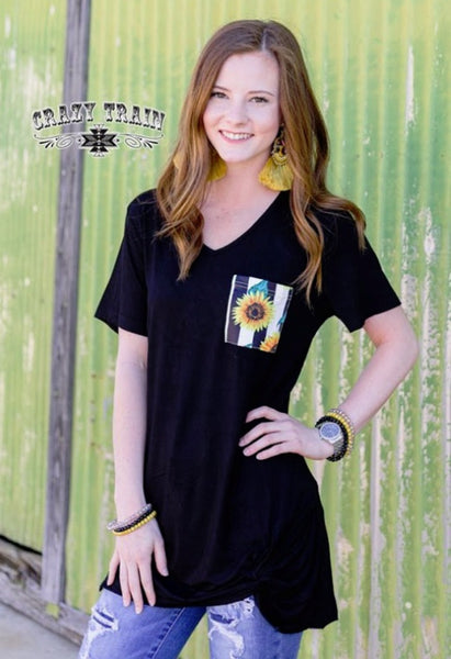 Sunny & Cher Pocket Knot Top by Crazy Train