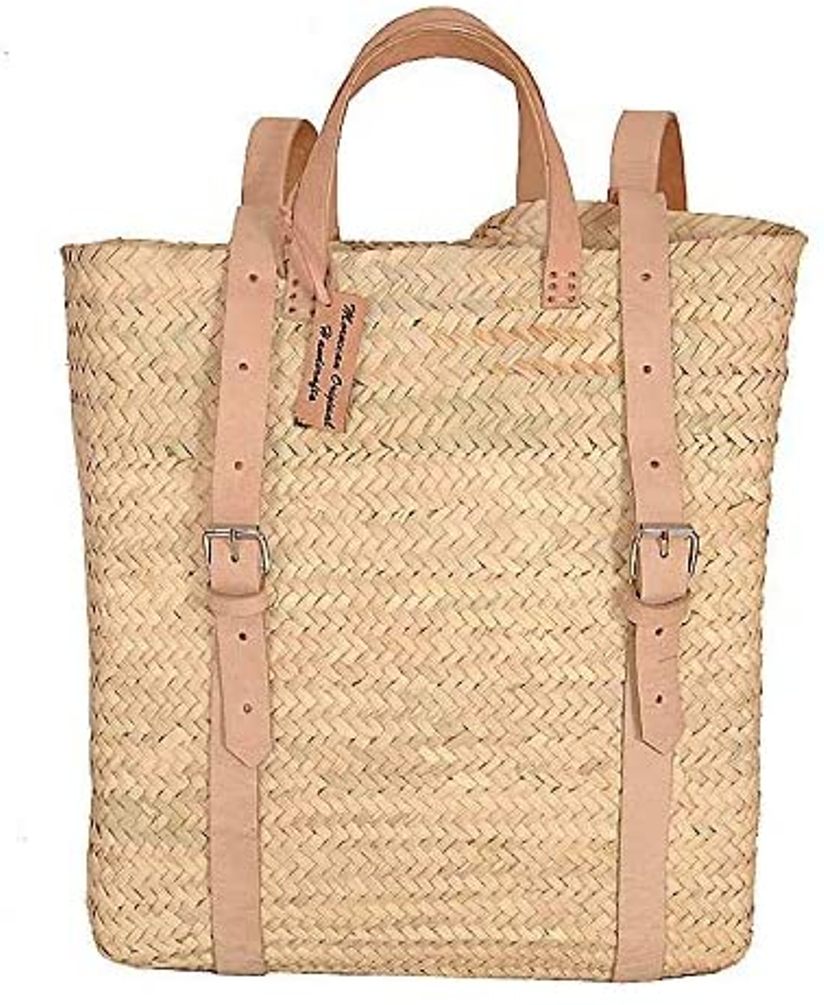 Moroccan Artisan Straw Bag Backpack – Thread + Vine Boutique