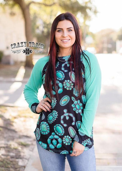 Turquoise Junkie Top from Crazy Train 